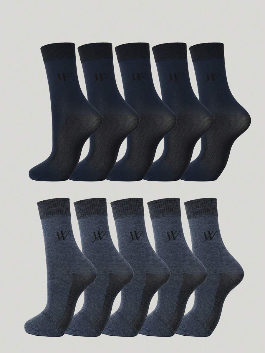 paquete de 10/20/40/60 piezas Calcetines delgados y cómodos para hombre, aptos para días festivos, entrenamiento, uso casual y de negocios, todo el año, con combinación de colores disponible