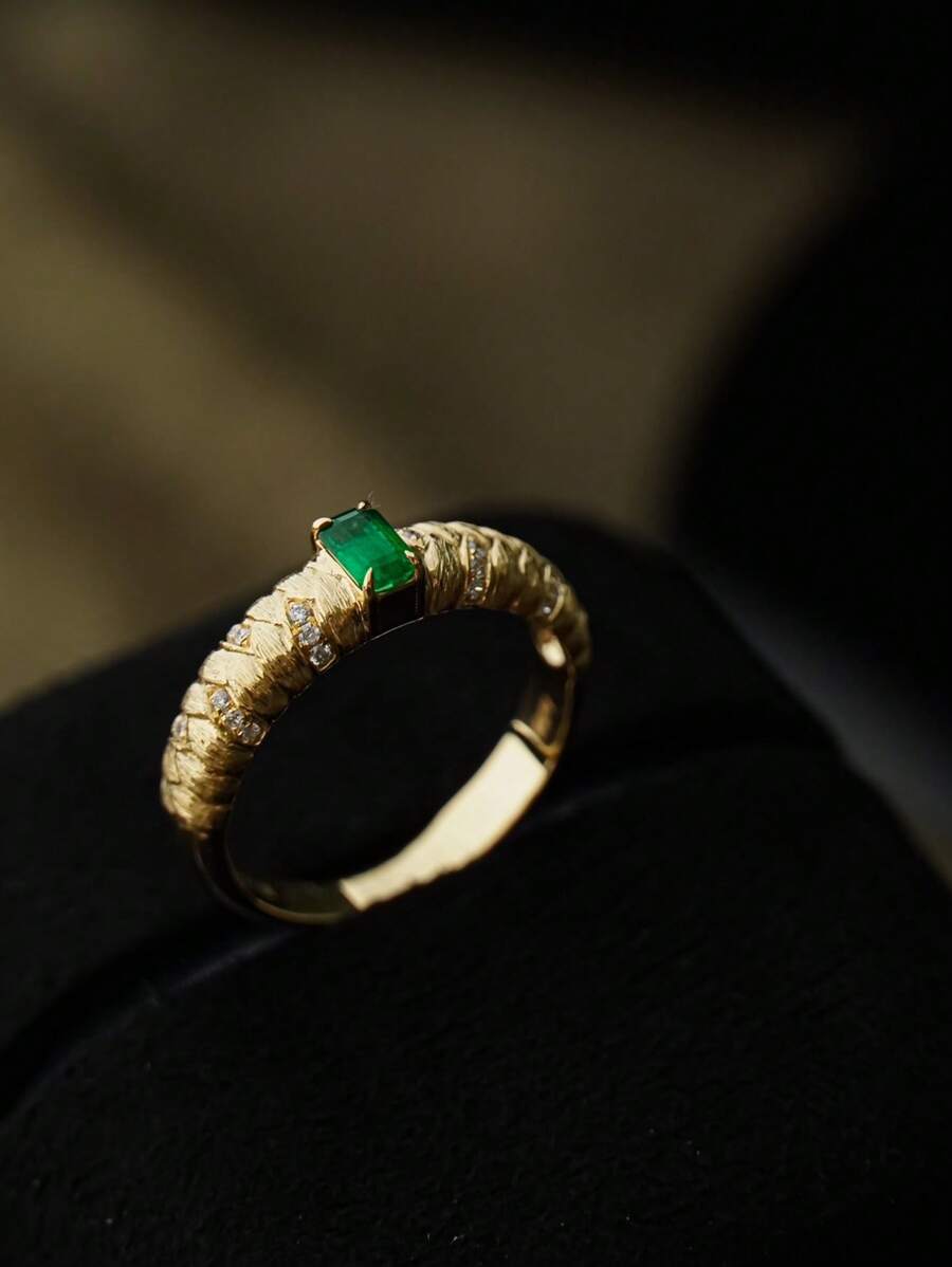 1 Stück handgefertigter eleganter Retro-Ring aus 925er Sterlingsilber mit Zirkonienstein, vielseitiges Design geeignet für den täglichen Gebrauch von Frauen, Festivalpartys, Schmuckgeschenk
