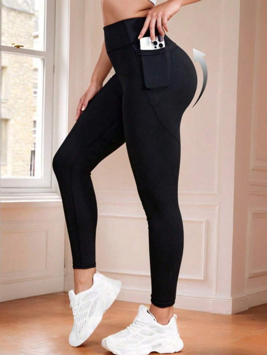 Women's High-Waisted Yoga Leggings – Stretchy Long Workout Tights, Tummy Control Compression Pants For Gym, Fitness, And Casual Wear