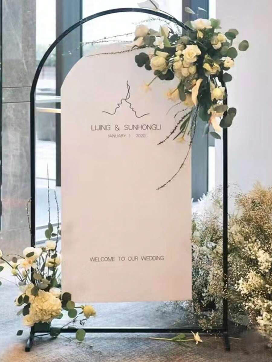 1 pieza Soporte para arco de fondo, Kit de arco de globos para boda, disponible en diferentes tamaños dorados y negros, apto para boda, San Valentín, aniversario, fiesta de graduación, decoración y fondo de fotografía