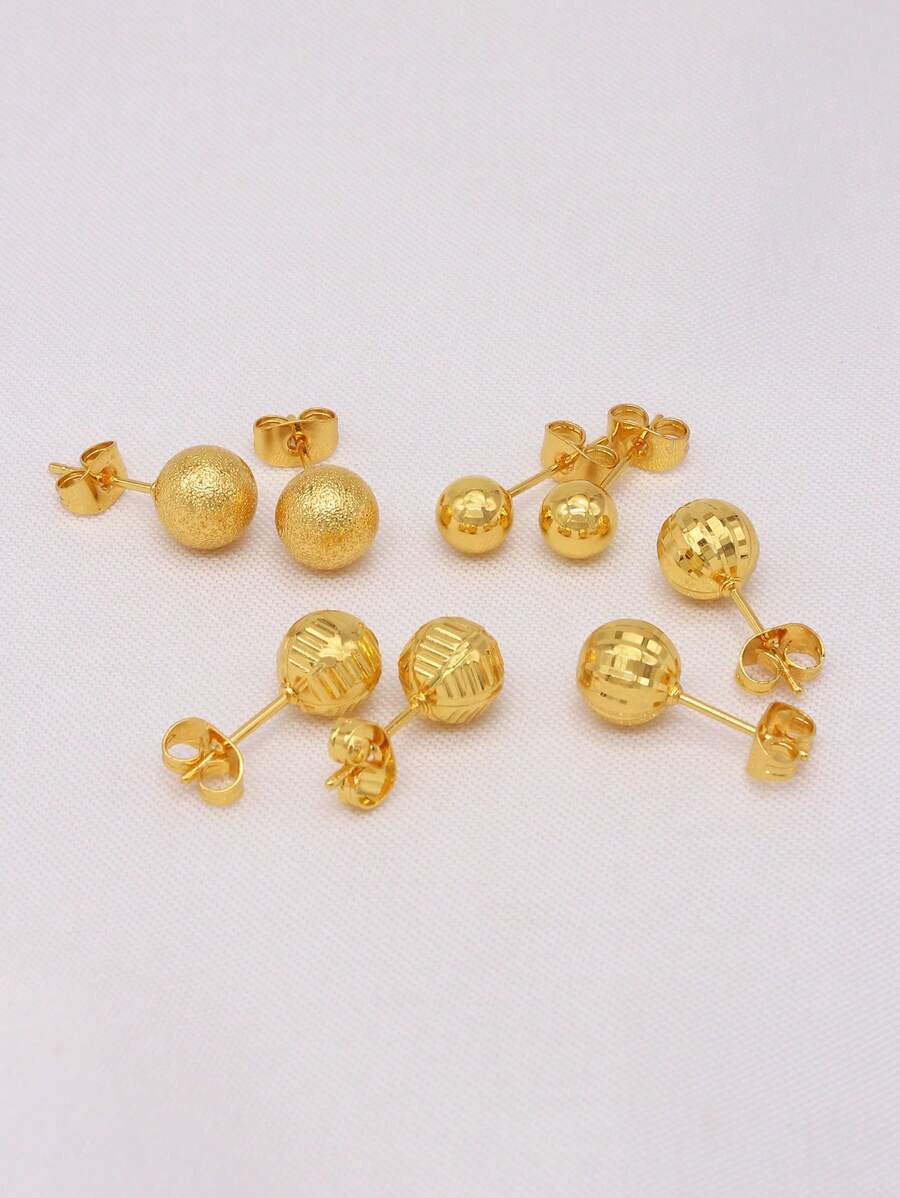 Boucles d'oreilles dorées plaquées or de Dubaï, petits anneaux, bijoux, boucles d'oreilles, piercings, cadeaux de mariage africains pour femmes
