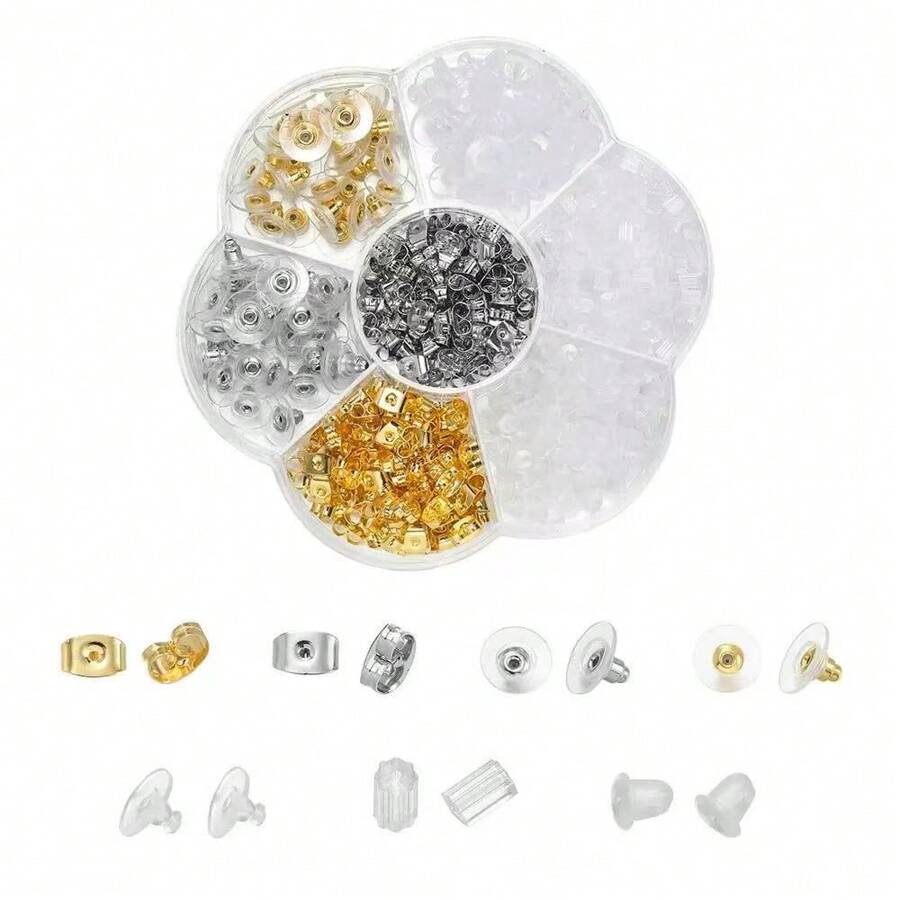 6 pièces/4 pièces Kit de pistolet de perçage d'oreilles pour femmes et hommes. Accessoires de perçage jetables aseptiques pour les oreilles, le nez et les lèvres. Ensemble d'outils de perçage de bijoux de corps