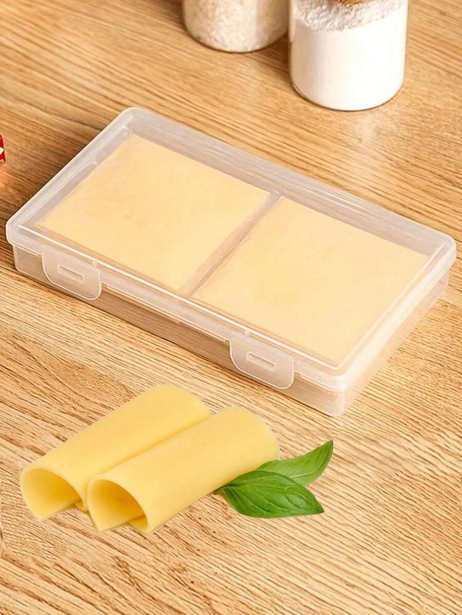 Butter Cheese Sub-Packaging Storage Box,Cheese Slices Fresh-Keeping Box,Transparent Cheese Container,Kitchen Accessories