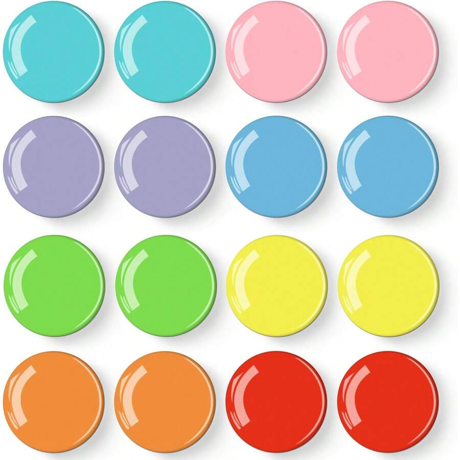 16 Stück bunte Kühlschrankmagnet, künstlerisches Design Kühlschrankmagnet, bunte Liebhaber Magnete, hochwertige praktische Lagerung Kabinett Whiteboard Kabinett Büro Schule Küche Kreidetafel Kühlschrankmagnet, Urlaubsgeschenk, Lebensstil
