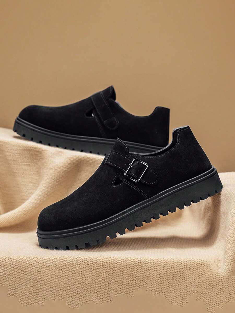 Heren casual instapsneakers met dikke zool, retro forensenschoenen, zomerse modieuze niche, ademend, buiten, antislip en slijtvast