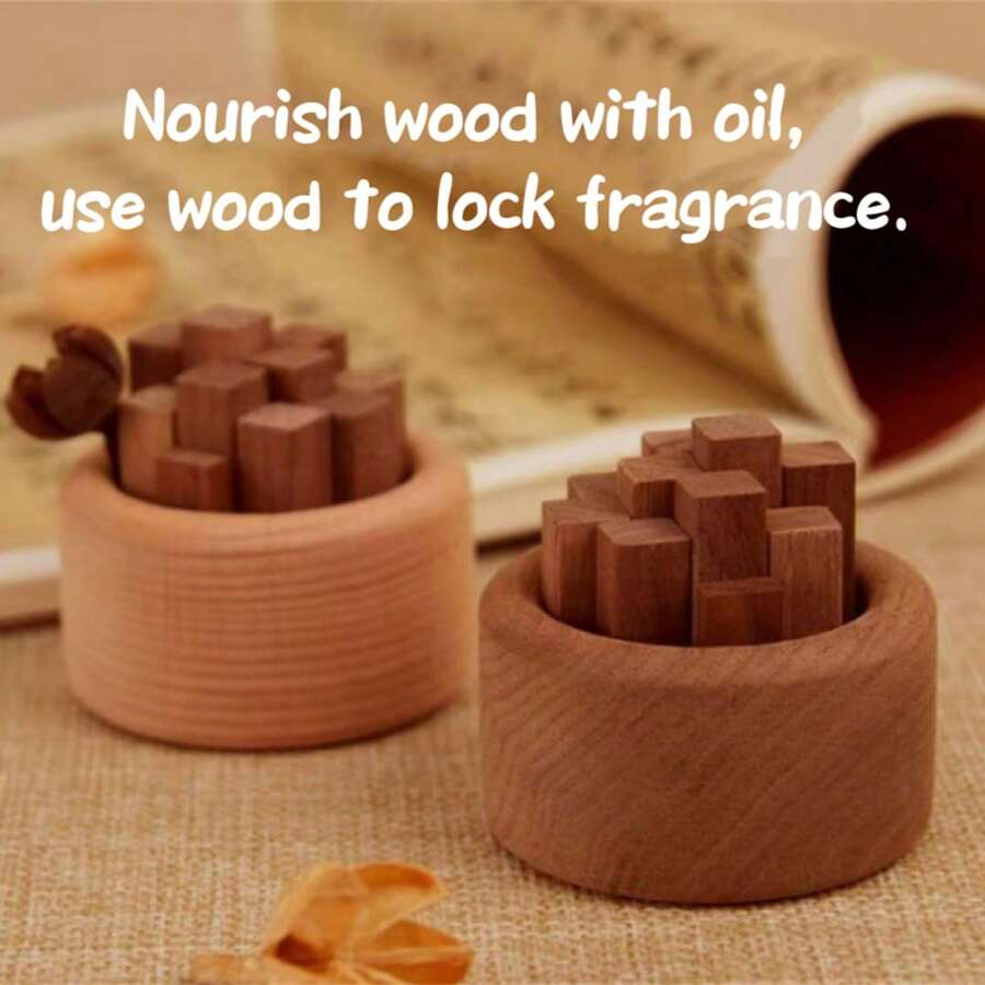 Wood Essential Oil Diffuser, Vintage Car Vents/Home Decor Fragrance Diffuser, Maplewood & Walnut