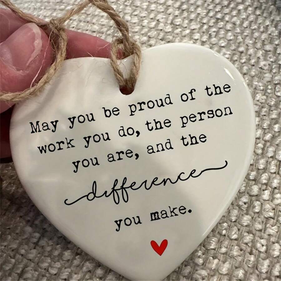 1pc/2pcs, May You Be Proud Of The Work You Do, The Person You Are, And The Difference You Make, Thank You Gift, Happy Retirement, Gift For Colleague, Gift For Team And Employees Room Decor Bedroom Decor Home Decor Wall Decor