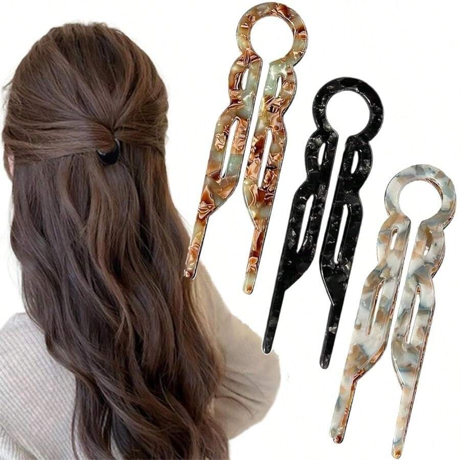 Lialys Hair Pin Prestige Hair Pin Prestige Hairpin French Hair Pins For Women Elegant Hair Clips For Fine Thick Long Hair 2025 New Hair Styling Accessories 3PCSA