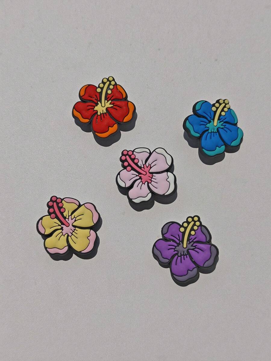 5pcs Colorful Elegant Small Flowers, DIY Fashion Sandal Accessories, Detachable Sandal Decoration