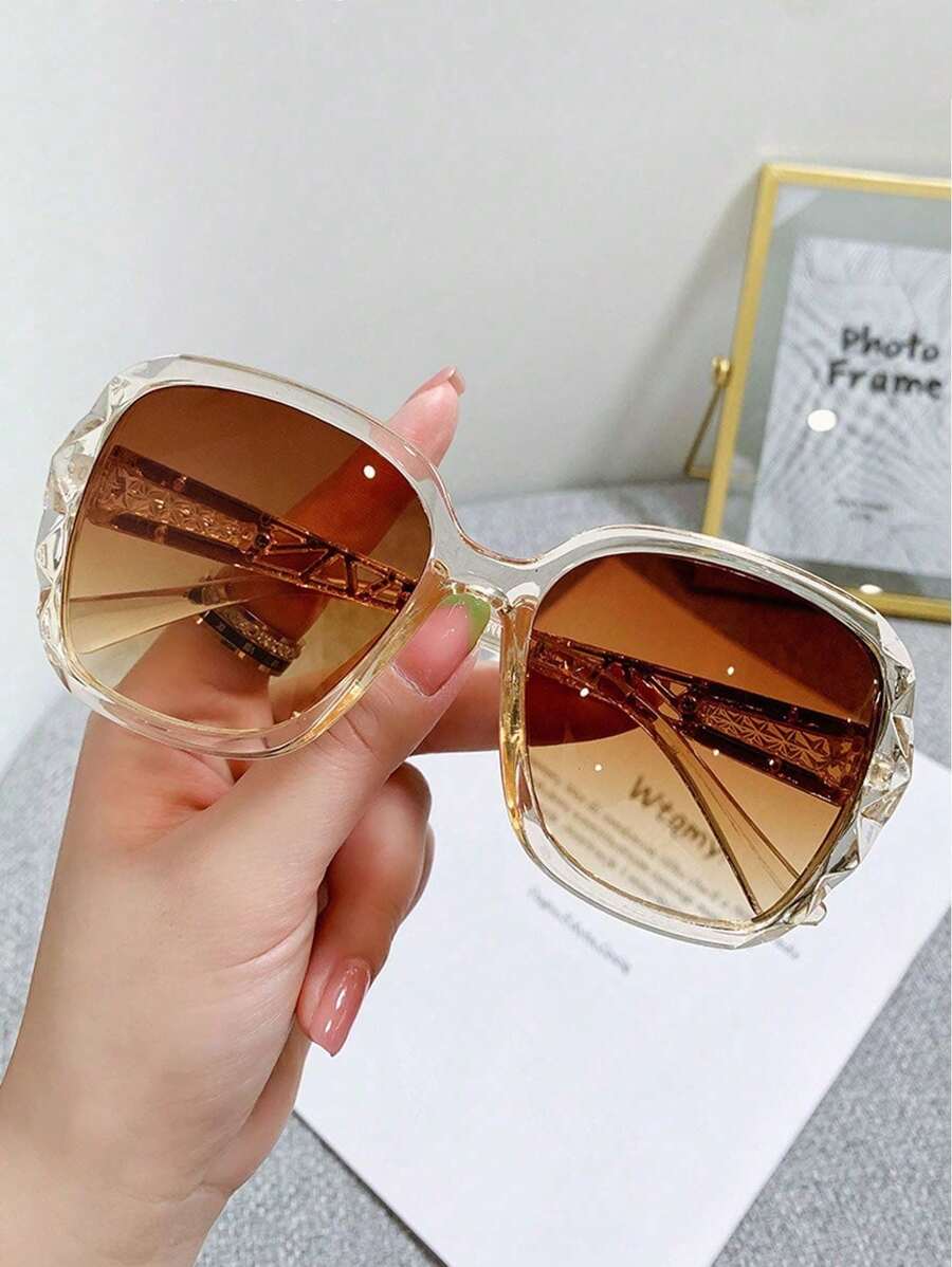 Drăguț 1 buc Nou Modă Ramă Mare Ochelari de Soleil Rotunzi Accesorii de Plajă