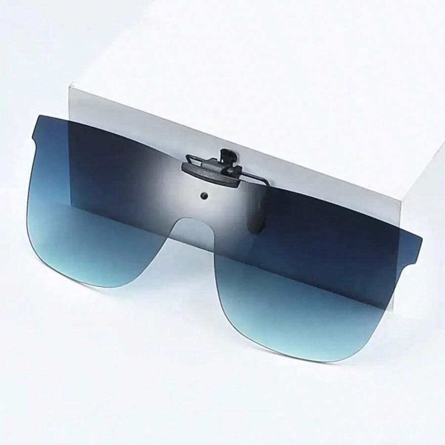1-2 pièces Lunettes à la mode à clipser pour hommes et femmes, verres TAC surdimensionnés, idéales pour la conduite et le quotidien. Cadeau idéal pour les anniversaires, les fêtes, Noël. Lunettes à la mode Lunettes durables
