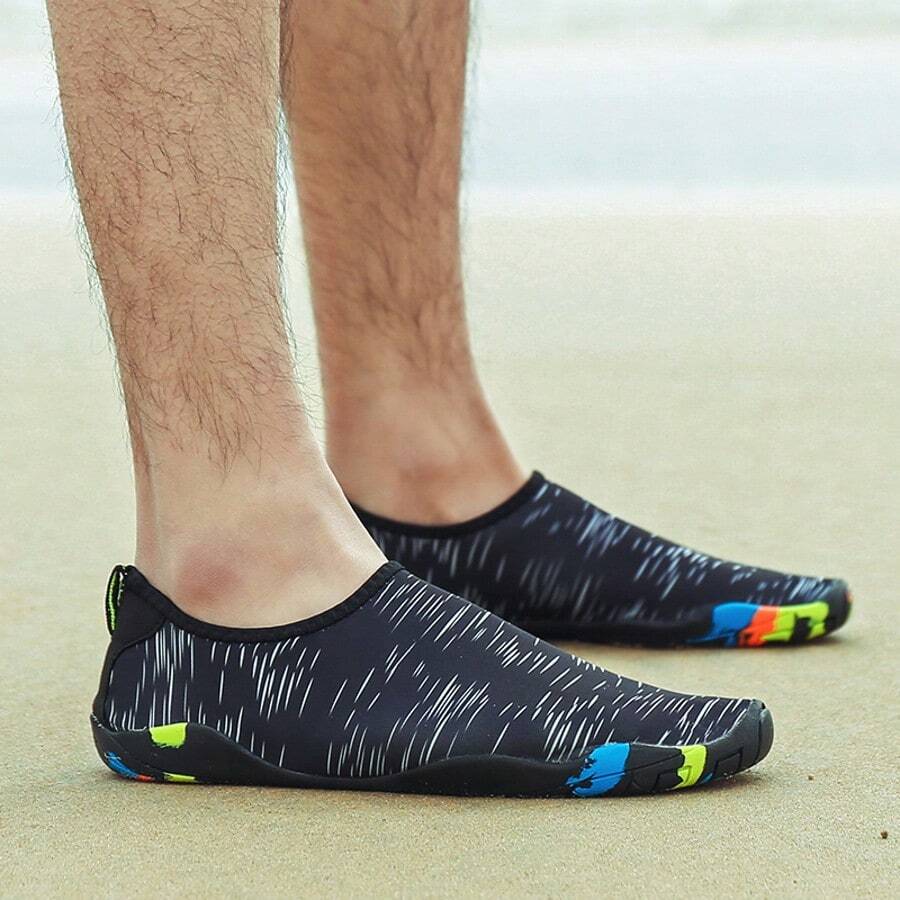 Zapatos de playa de secado rápido unisex, para playa, piscina, surf, natación, pies descalzos, zapatos de pareja, hombres/mujeres fitness, gimnasia, yoga, senderismo, camping, deportes al aire libre, livianos y transpirables, artículos esenciales para viajes y vacaciones