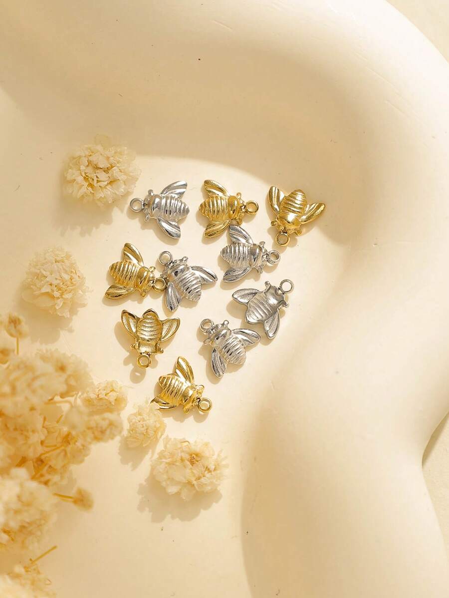 5pcs/Pack Stainless Steel Insect Shaped Fly Design Minimalist Everyday Accessories