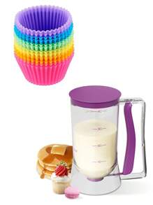 Purple + 12pcs Silicone Muffin Cups