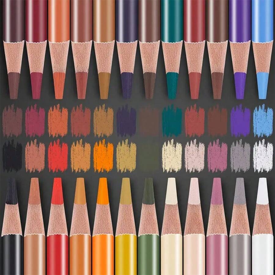 24-Color Charcoal Pencil Set – Skin Tones & Pastel Chalk Pastel Chalk Colored Pencils For Sketching, Shading & Portrait Art – Professional & Beginner Artist Kit,Back To School,School Supplies