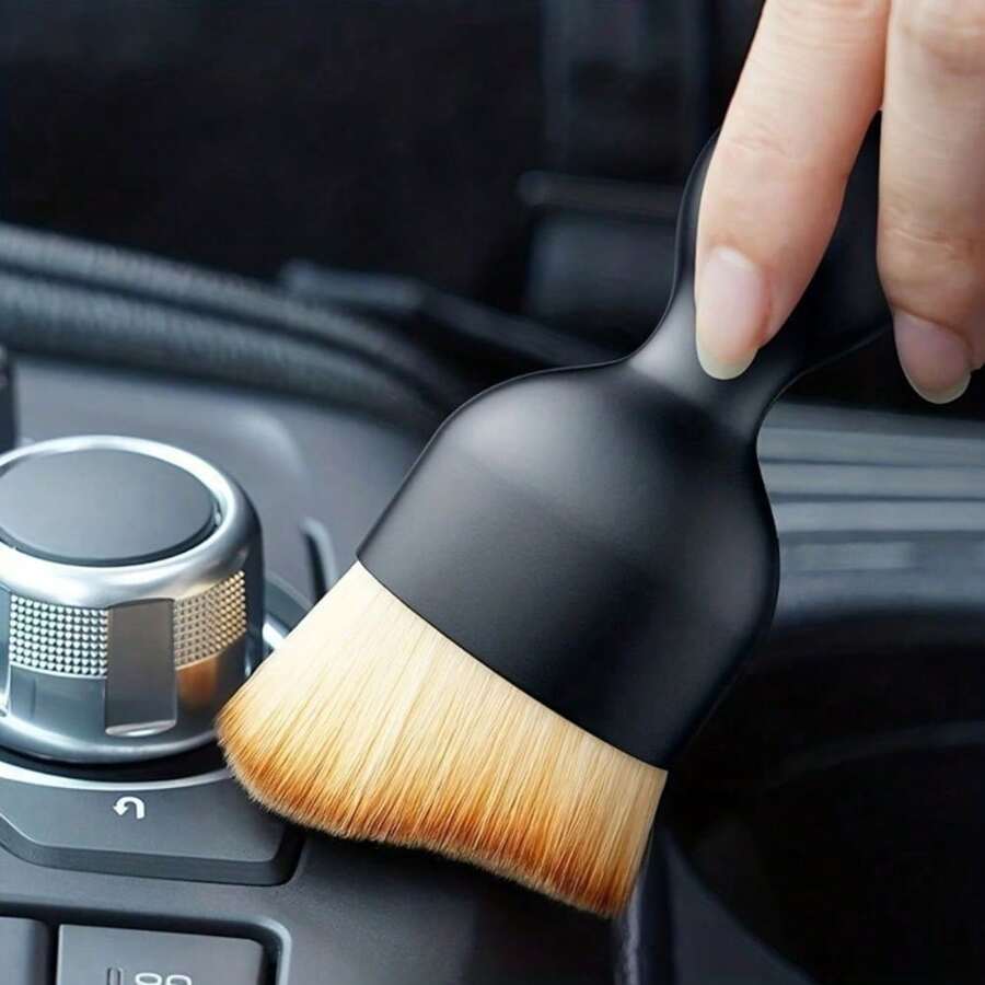 1Pc Car Interior Cleaning Brush, Compact Soft Brush, Car Seat Center Console Gap Internal Dust Removal Artifact, Car Interior Air Conditioner Out Of Cleaning Brush, Car Accessories, Men's Gifts