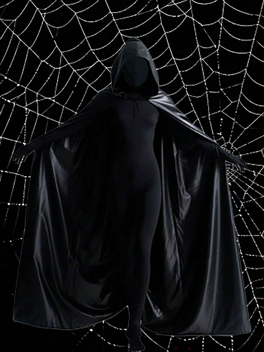 2pcs Invisibility Cloak Costume Cosplay Invisibility Man Adult Tight-Fitting Clothes Stage Performance Costumes Paired With Long Capes And Cloaks, Festival Costume Props