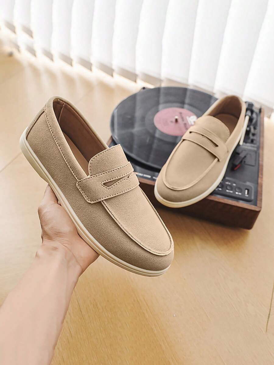 Men's Loafers, New Summer Non-Slip Wear-Resistant Flat Comfortable Slip-On Shoes, Outdoor Casual Driving Shoes, Large Size Breathable Moccasins, Fashion Luxury Anti-Odor Canvas Sneakers, Colorblock Espadrille Shoes For All Seasons