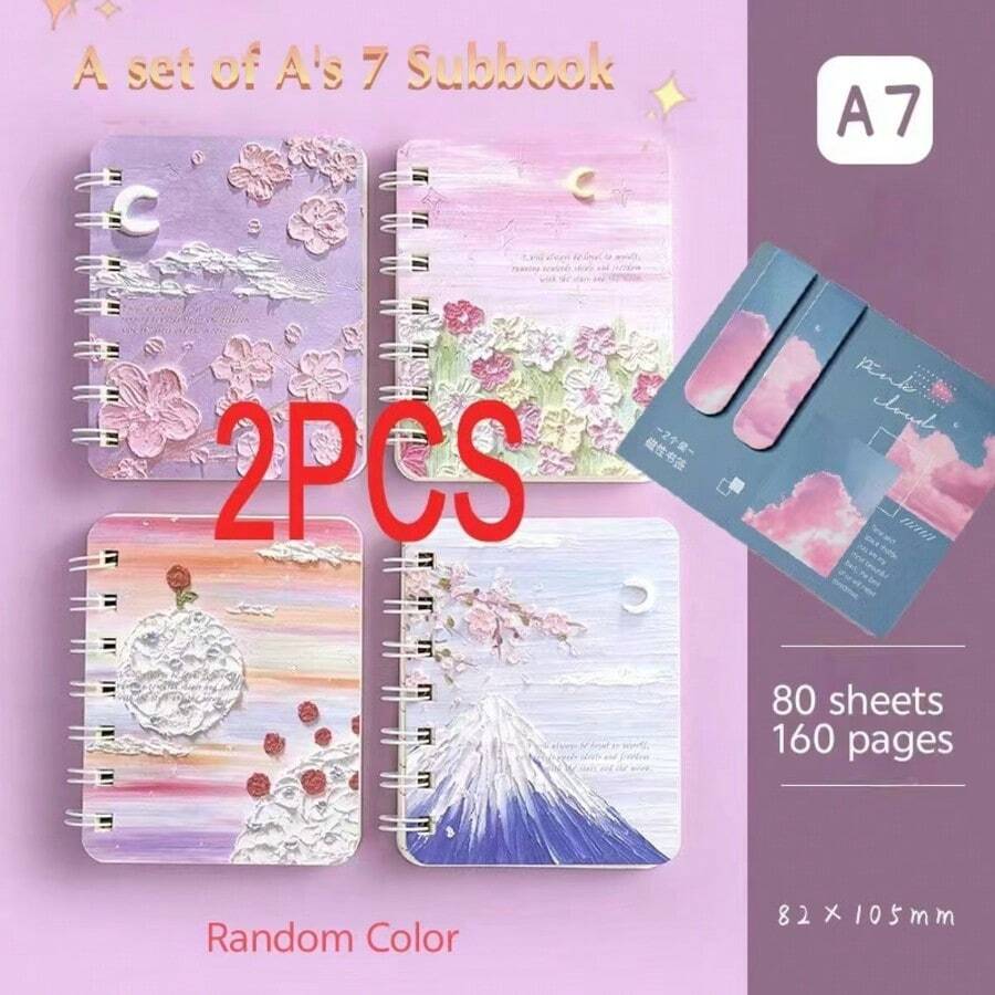 Un set composé d'1 joli cahier de format A7, accompagné de deux signets magnétiques. Ces petits cahiers sont portables et conviennent aux élèves du primaire pour les transporter. Ils peuvent être utilisés comme prix pour les élèves ou comme articles de papeterie. Ils conviennent parfaitement pour une utilisation dans les bureaux et les écoles, et peuvent également servir de cadeaux pour exprimer sa gratitude aux enseignants ou en cadeau de fin d'études. Fournitures scolaires, rentrée des classes