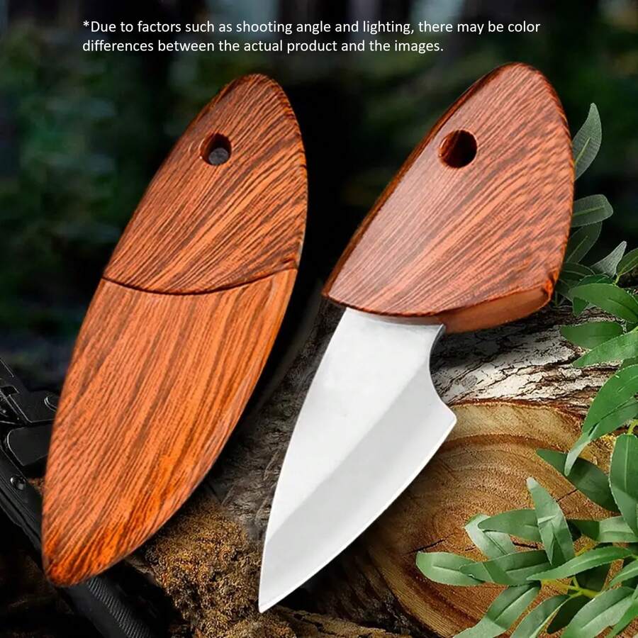 1 Versatile Compact Pocket Knife: Lightweight, Ambidextrous Stainless Steel Mini Cutter For Precise Everyday Use, Suitable For Outdoor Camping, Hiking, Picnics, And Various Activities.