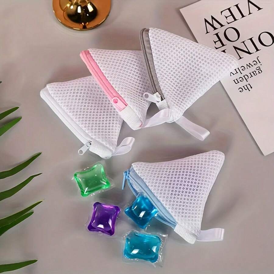 Bolsas de detergente para ropa de uso múltiple, mini bolsas de malla reutilizables para perlas de fragancia, bolas de polvo y talla grande - Adecuado para lavadoras