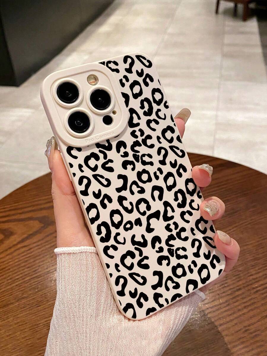 Präzise perforierter Rand Leopard Schwarz Cut Out Buntes Malerei Stoßfestes Handyhülle für P14 Pro Max, P13, P11, P12, XR, 7/8 Hüllen, Samsung Galaxy A03s, A03 Core, A04, A12, A13, A14, A21s, A22, A23, A24, A32, A33, A34, A51, A52, A53, A54, A71, A72, A73, S20 FE, S21, S22, Redmi 9, 9A, 10A, 10C, Note 9, Note 10, Note 11, Note 12, 12, 12C