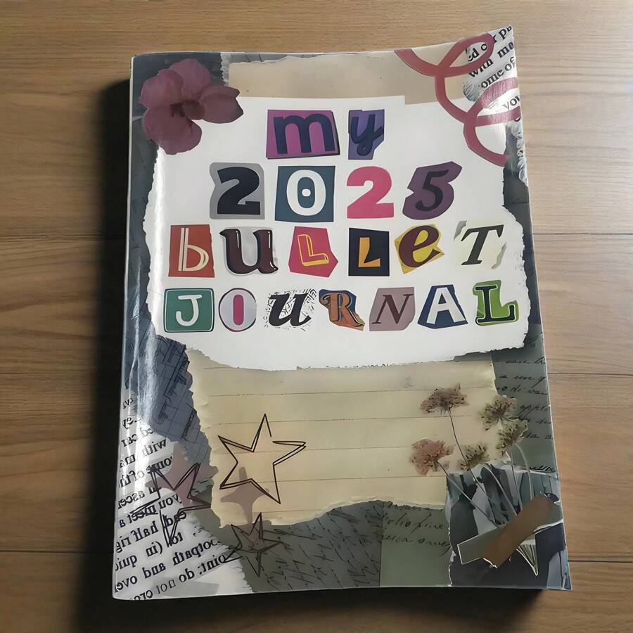 1 PIEZA Bullet Journal 2025, páginas de planificador, seguimiento, hábito, estado de ánimo, sueño, agua, resaltado, calendario, útiles escolares, de vuelta a la escuela