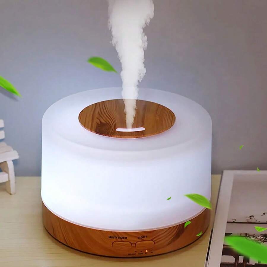 500ML WiFi Aroma Diffuser, 7 Color LED Humidifier, Ultrasonic Quiet Operation, Large Rooms, 6 Ess