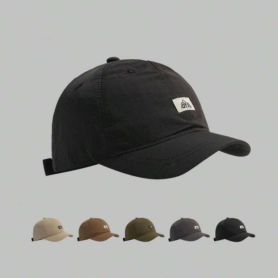 1 Stück Retro amerikanischer Stil Baseball Kappe mit kurzem Schirm, schnelltrocknender Outdoor Sport Sonnenhut für Herren, Sommer