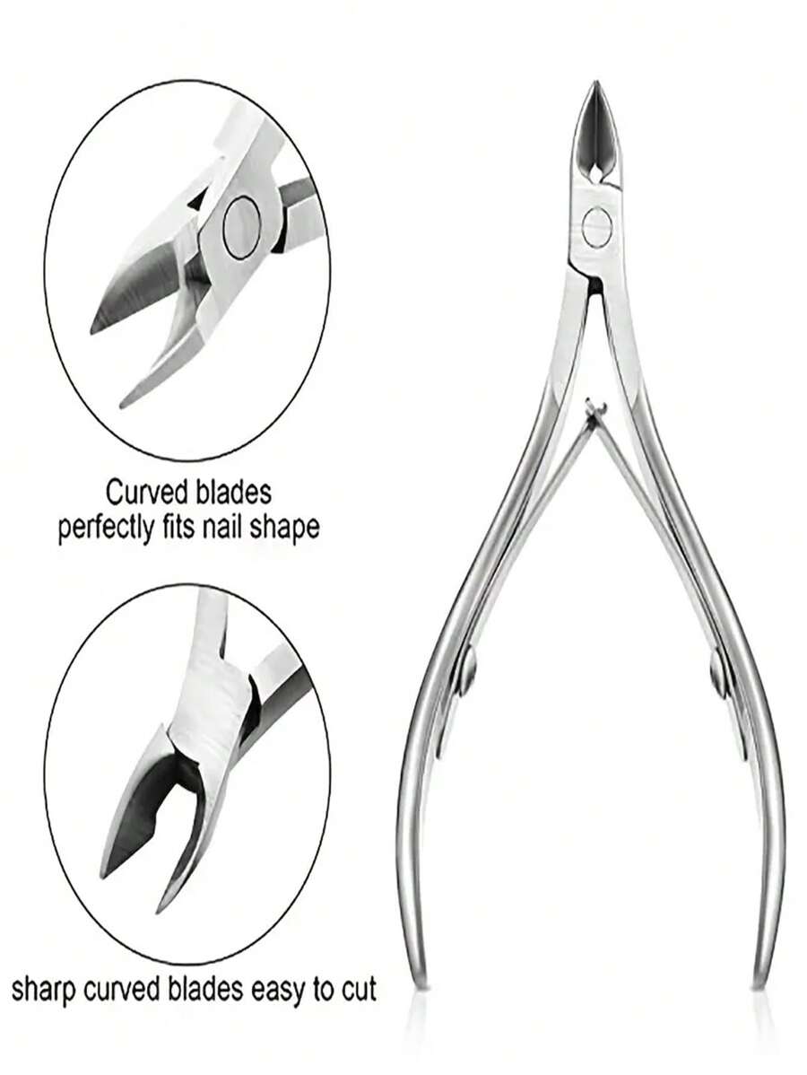 2 pezzi Limetta per unghie in acciaio inossidabile, Tagliunghie - Strumenti per manicure durevoli, adatti per unghie delle mani e dei piedi sane, inodore
