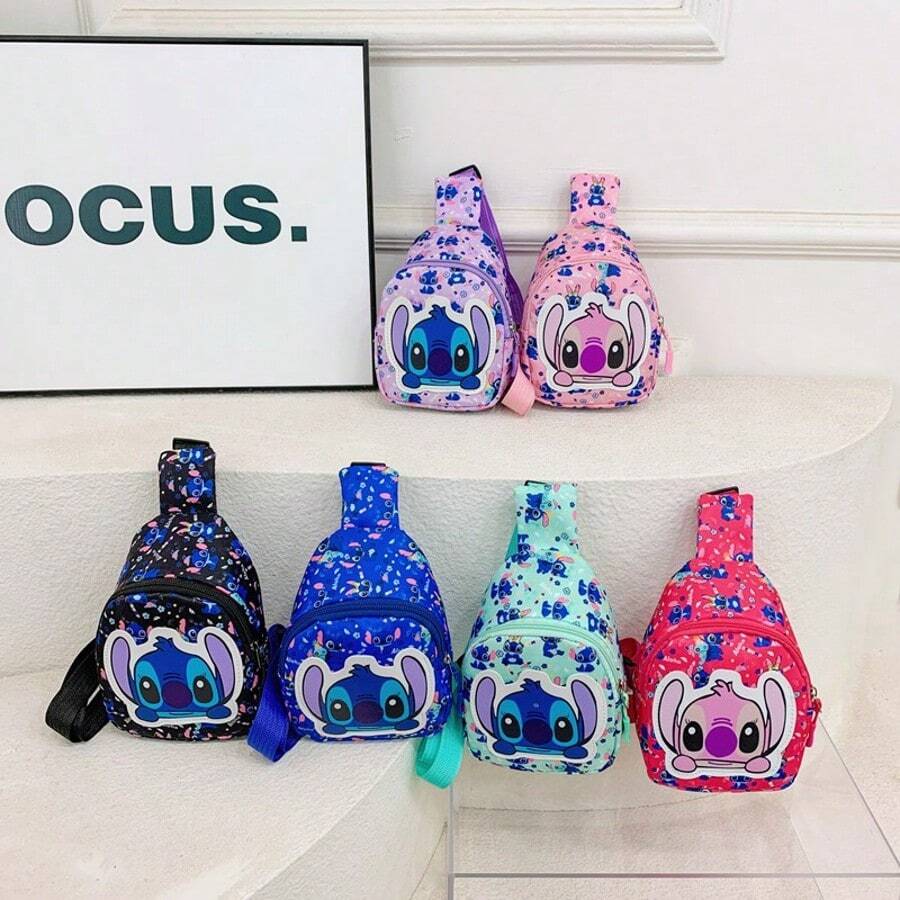 Sanrio 1pc Cartoon Casual Shoulder Bag, Small Backpack, Chest Bag, Lightweight & Cute Crossbody Bag - Suitable For Valentine's Day, Halloween, Thanksgiving And Birthday, Student Storage Bag, Backpack