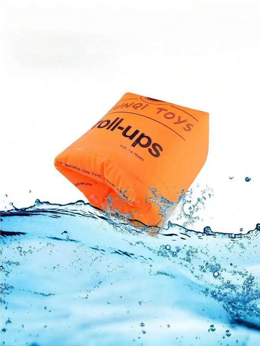 1 Pair Thickened PVC Inflatable Swim Arm Floats,Suitable For Swimming Pool With Head Rescue, Pool Atmosphere Splash Water, Swimming Beginners Arm Rings Life Jacket Assist Aids