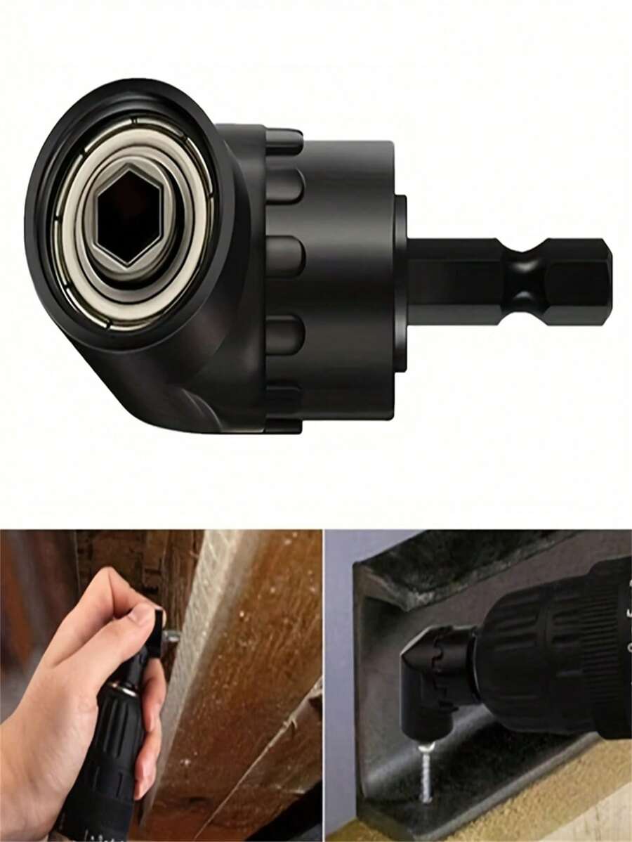 1 pezzo Adattatore per trapano a 105 gradi, attacco esagonale ammortizzante da 1/4", compatibile con chiavi, trapani, avvitatori a batteria e chiavi manuali