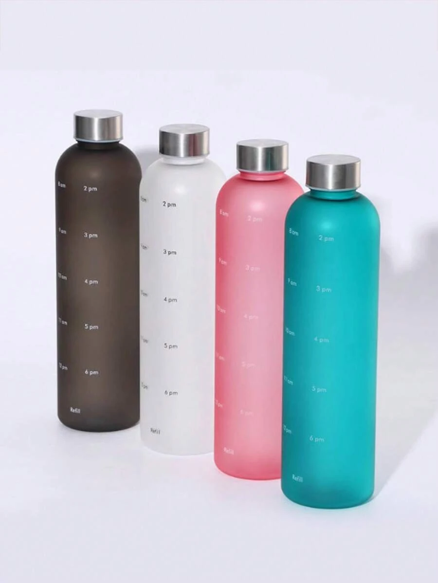 1 1000ML Household Space Cup, Portable Outdoor Large-Capacity Personalized Frosted Sports Water Cup, Plastic Cup, High-Temperature Resistant Anti-Drop Sports Water Cup, Women's Large-Capacity Portable Sealed Water Cup Travel Water Cup