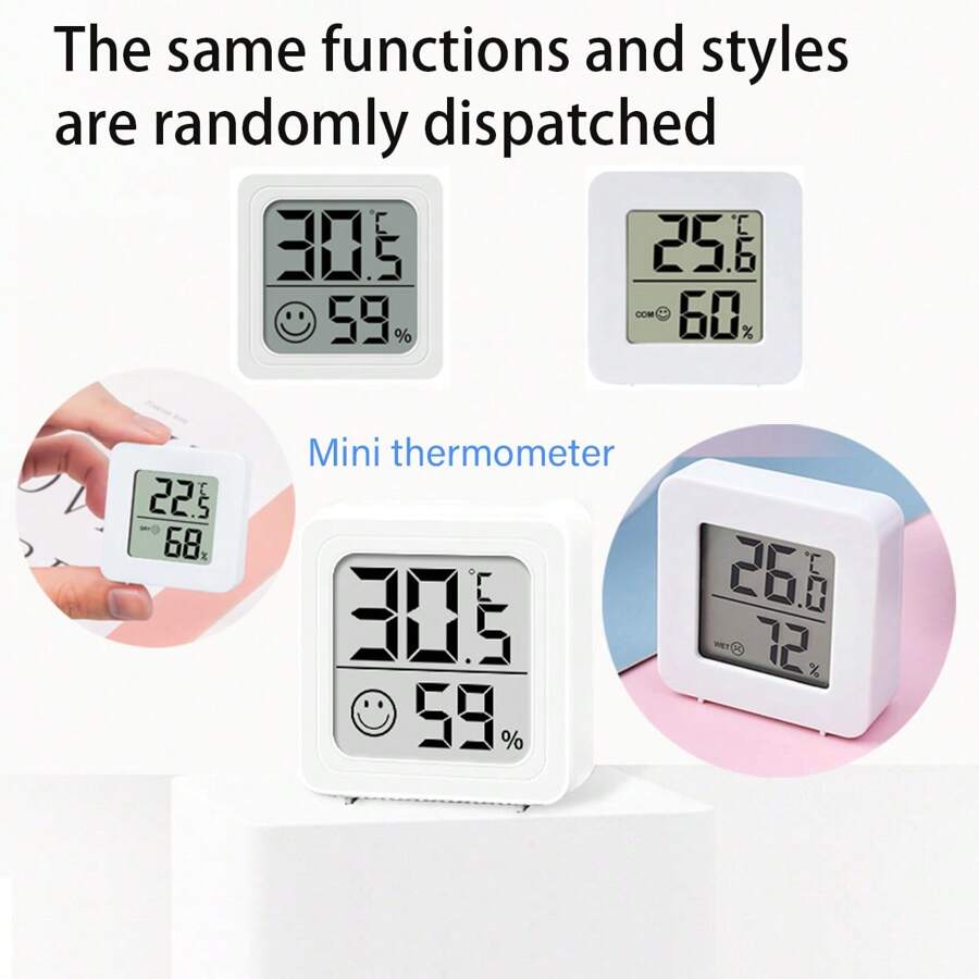 Mini Home Hygrometer And Thermometer, Indoor Digital Temperature And Humidity Monitor With Display, Wall-Mounted Compact, Highly Accurate, Back To School Supplies