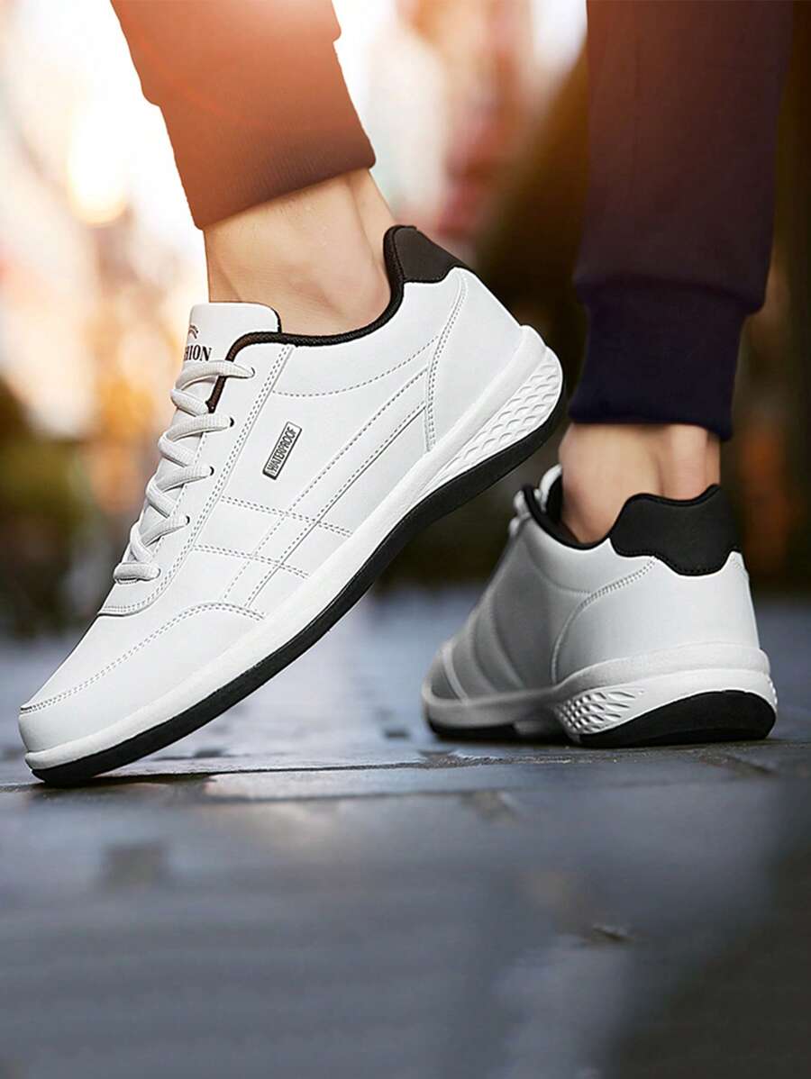 Plus Size Men's Casual Sneakers, Waterproof Lightweight Breathable Running Shoes, Versatile Leisure Sneakers