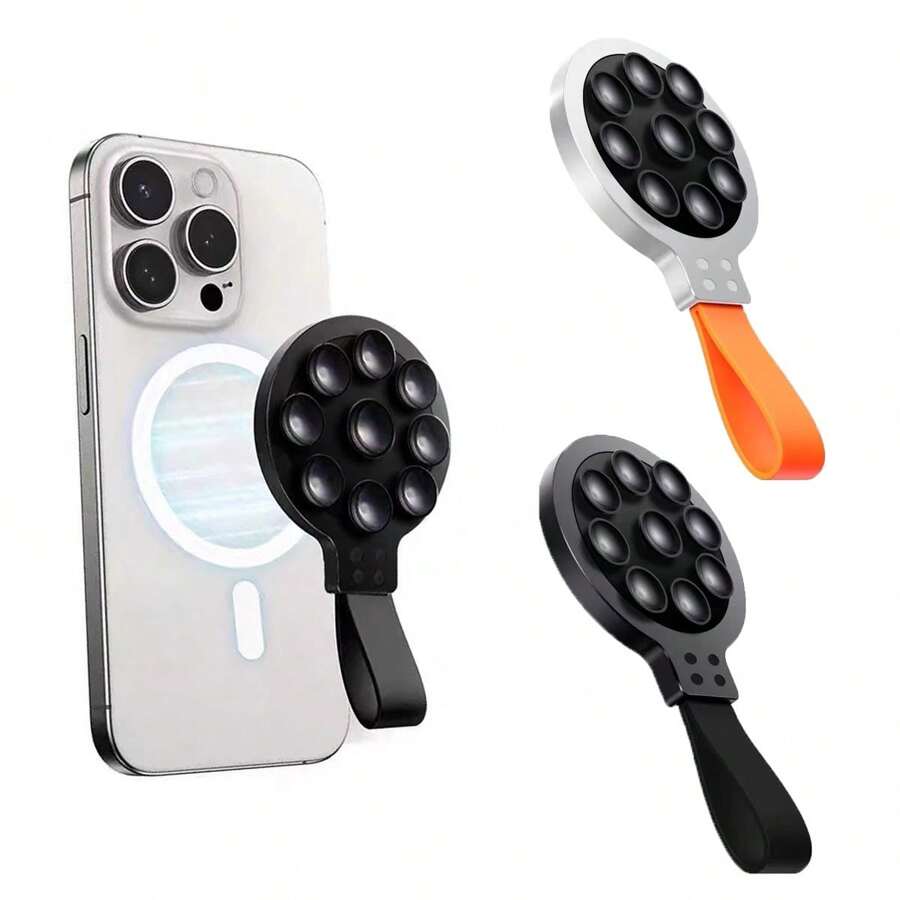 1 Stück Magnetische Silikon Saugnapf Handyhalterung, rutschfester Freisprechhalter, kompatibel mit Smartphones. Kompatibel mit iPhone, Android Telefon, Geschenk zum Geburtstag, Familie, Freunde Handyzubehör