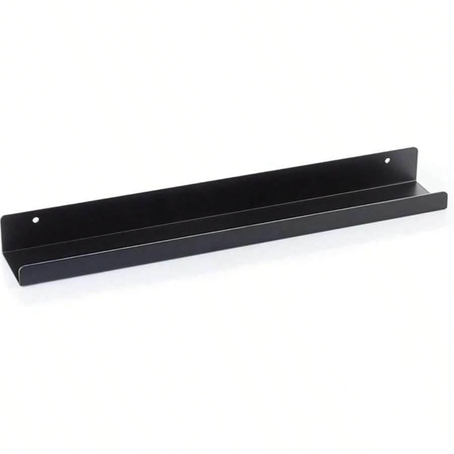 Vinyl Record Display Rack - Floating Metal Shelf - Wall Mounted To Showcase Your Favorite Records - Also Serves As Photo Or Book Shelf - Fits All Vinyl Records (Black)