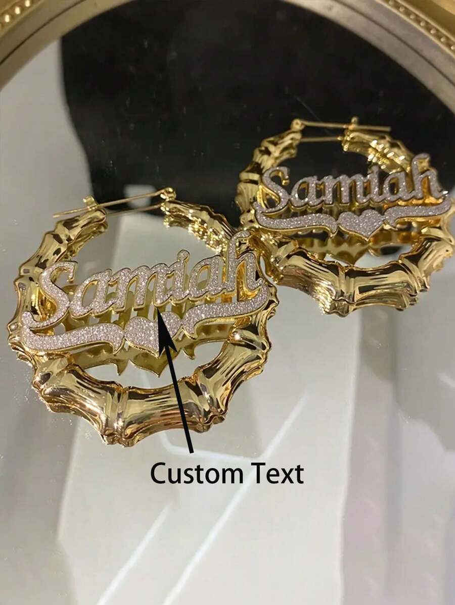 Boucles d'oreilles créoles en bambou avec strass en forme de cœur et de couronne - bijoux femme bohème et hippie personnalisés en acier inoxydable - parfait pour le mariage, la Saint-Valentin, la Fête des Mères, boucles d'oreilles mignonnes, dorées, , colorées, vintage, simples, unisexes, casual, mignons, personnalisées, uniques, cadeaux idéaux pour lui, cadeaux idéaux pour elle, petite amie, petit ami, papa, maman, famille, amis, pour les anniversaires, pour les graduations, pour le bal