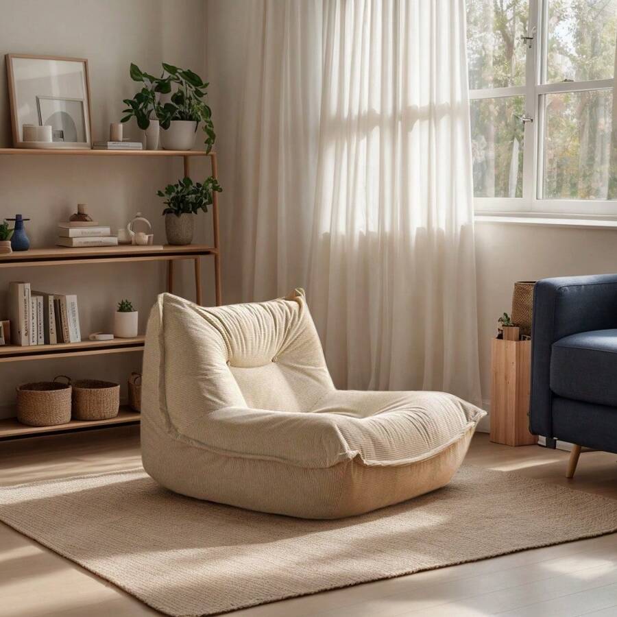 Divano pigro, poltrona super morbida, tessuti multicolori, poltrone, camera da letto, soggiorno, appartamento, mobili da giardino, poltrone, futon
