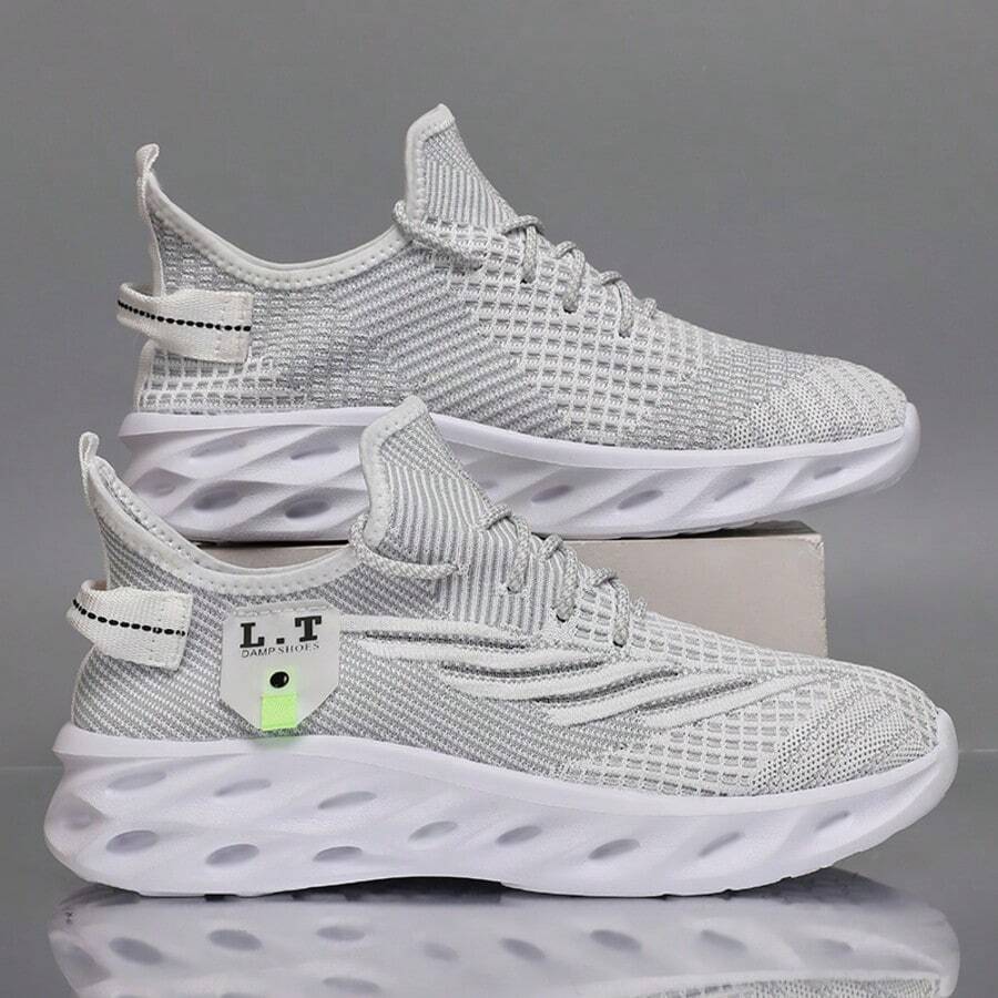 Męskie modne, oddychające, lekkie, codzienne trampki, wygodne, uniwersalne, jednokolorowe buty sportowe