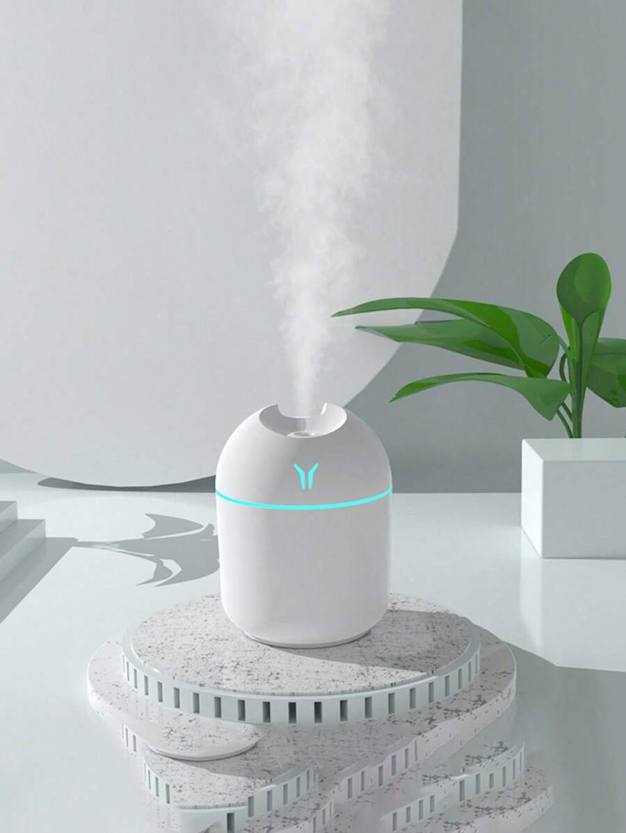 1 pièce Diffuseur d'huiles essentielles avec double fonction d'humidificateur et de vaporisateur de plantes. Mode de brouillard froid pour soulager la sécheresse, associé à une veilleuse silencieuse pour créer une ambiance relaxante. Convient pour la maison, le bureau, la chambre à coucher et d'autres scénarios, pour un espace confortable