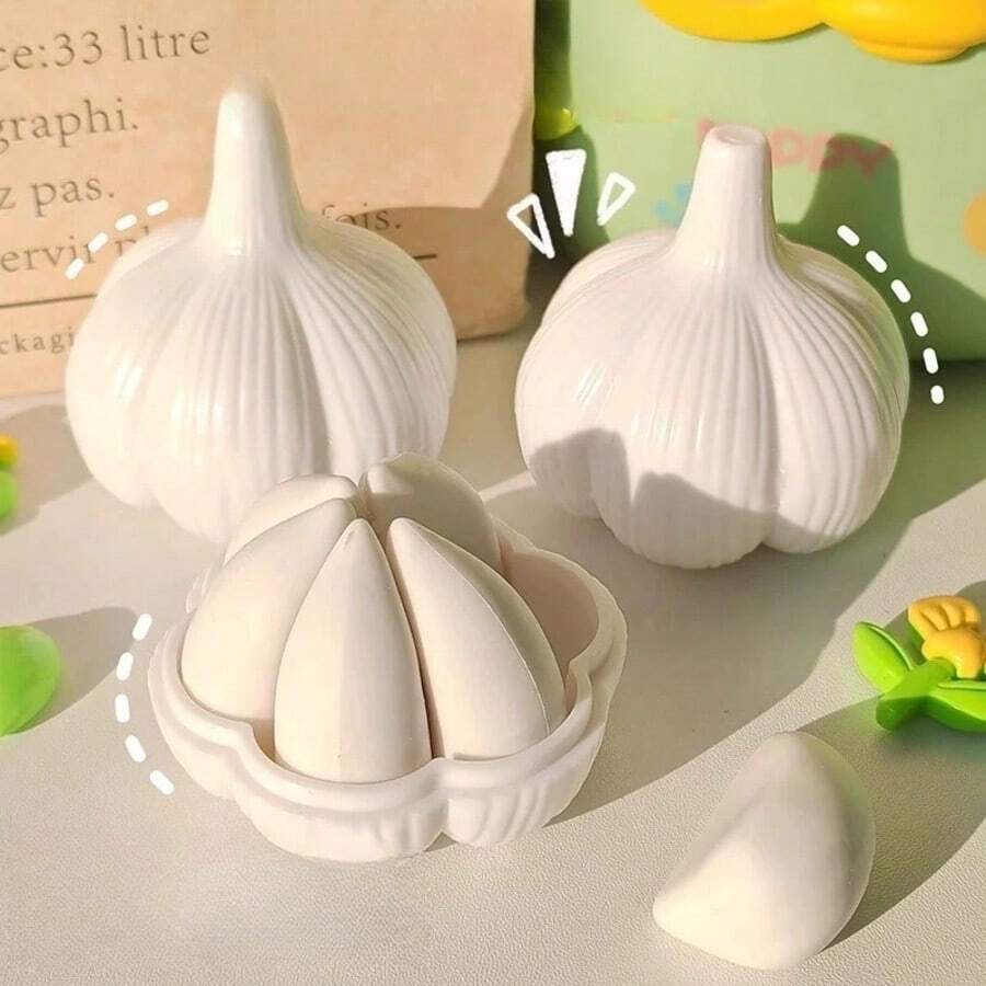 Gomma per matita, gomma da cancellare divertente, gomma a forma di aglio, articoli di cartoleria creativi, forniture scolastiche, articoli per il ritorno a scuola
