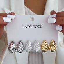 Conjunto de 6 gotas de água multicoloridas