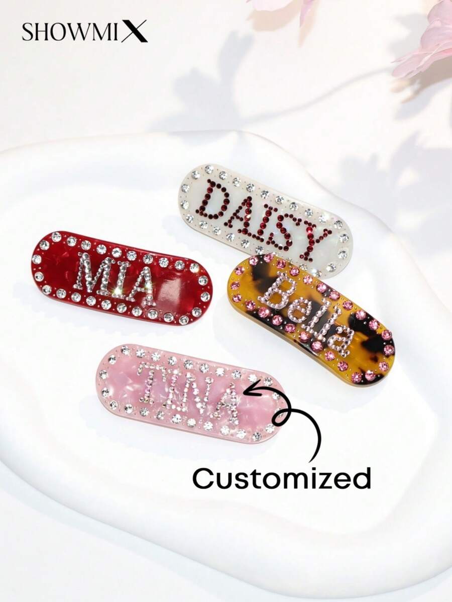 Handgemachte Haarspangen mit Diamantenbesatz aus Acetat, elegantes Frühlings-/Sommer-Haaraccessoire, geeignet als Jubiläums-/Hochzeitsgeschenke, langanhaltend, farbenfrohe, süße, niedliche, witzige, kawaii, Y2K-Stil, stylisch, unisex, lässig, personalisierbar, einzigartig, maßgeschneidert, ideale Geschenke für ihn, ideale Geschenke für sie, für Freundin, Freund, Familie, Freunde, Kinder, zu Jahrestagen, zu Valentinstag, zu Muttertag, zu Geburtstagen, zu Kindertag, zu Vatertag, zu Abschluss, zu Hochzeiten, zu Einweihungen