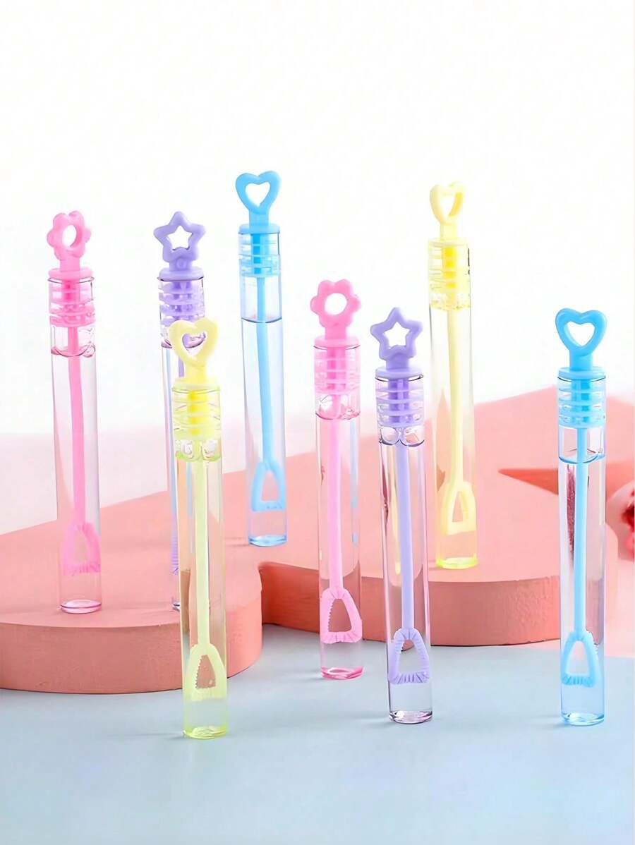 30Pcs Whimsical Heart-Shaped Wand Bubble Soap Bottles - Perfect For Romantic Occasions, Party Favors, And Gift-Giving - Ideal For Wedding, Bridal Shower, Birthday, Anniversary, And Valentine's Day Celebrations