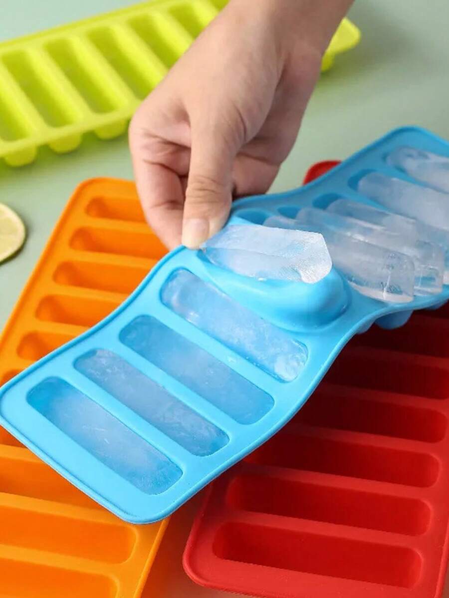 1/4pcs Ice Tube Tray, Perfect Ice Bar Mold, Suitable For Small Mouth Sports Water Bottles, Bottled Soda, Silicone Ice Bar Tray For Restaurants