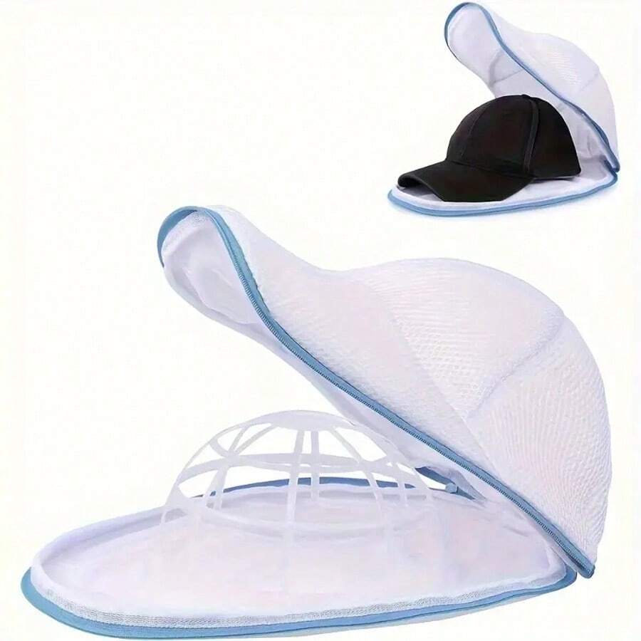 Tragbare selbststehende Wäschetonne, mit Reißverschluss - Multifunktionale Mesh Wäschetasche für Mützen, Kleidung und Accessoires, kompakter Vliesstoff-Aufbewahrungsorganizer, Wäschezubehör, Kleiderpflege, selbststehende Ausführung, Stoffkonstruktion, Wäschetasche