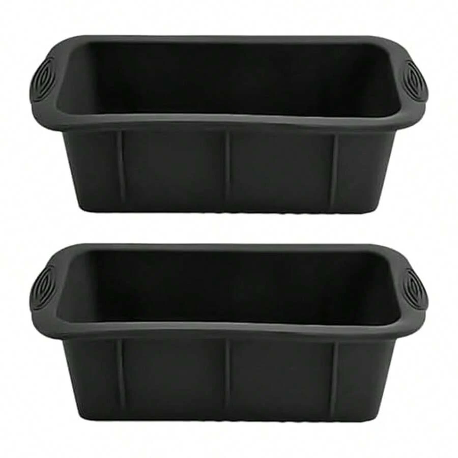 2 PCS/1 PC Silicone Cake Mold, Bread Mold, Silicone Soft Candy Bread Bakeware Non-Stick Rectangular Cake Pan For Baking Bread, Cake, Toast