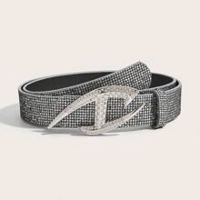 Silver Sequin Party Belt
